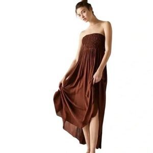 Free People Endless Summer Maxi Dress Size Small Brown Sleeveless